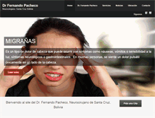 Tablet Screenshot of drfernandopacheco.com